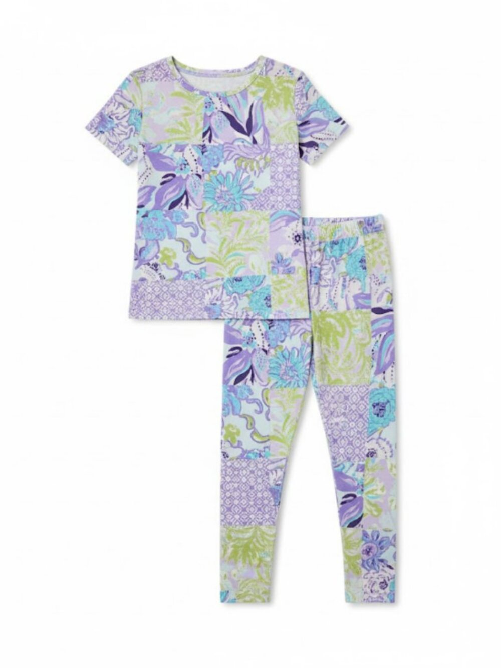 NWT Lilly Pulitzer Girls Pajama Set "Story" 100% Cotton
